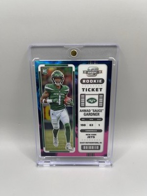 Ahmad Sauce Gardner 2022 Panini Contenders Optic Rookie Ticket Nebula #1/2 Card