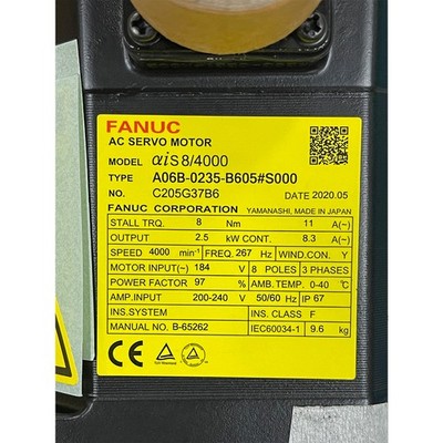 1PC NEW Fanuc AC Servo Motor A06B-0235-B605#S000 2.5kW Input 200-230V IN BOX