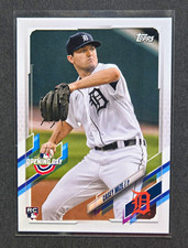 Topps 2021 Opening Day Casey Mize Rookie Baseball Card #82 Detroit Tigers MLB. rookie card picture