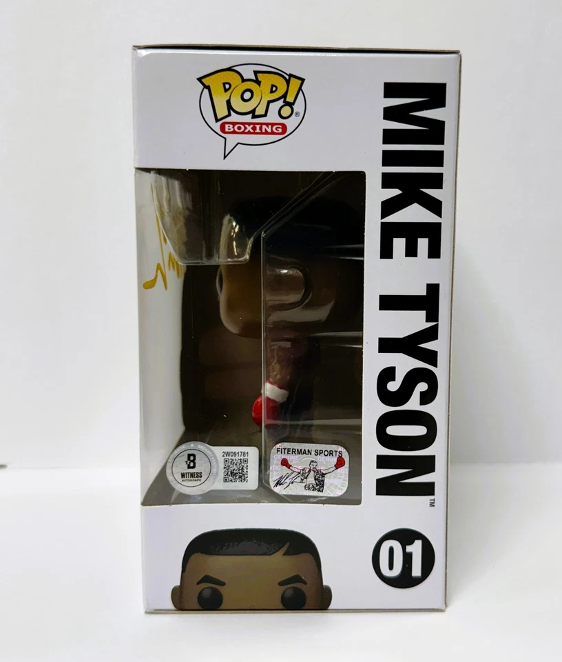 Mike Tyson Signed Funko POP Figure Beckett & Tyson Exclusive Hologram Yellow - Image 3 of 4