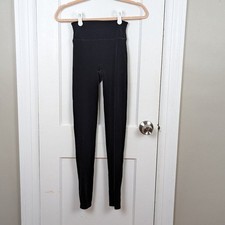 Spanx  Black Velvet High Waisted Sculpting Leggings Size XS