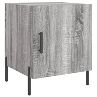 Nachttisch Grau Sonoma 40X40X50 Cm Holz Nachtkonsole Nachtschrank