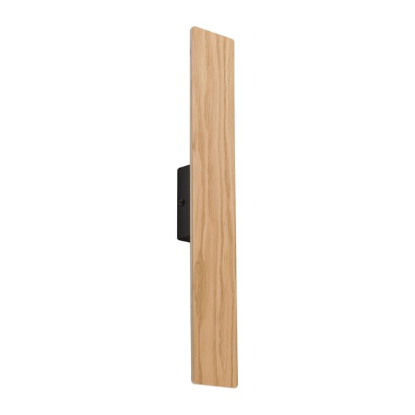 Wandleuchte Holz Modern 50 Cm Lang Indirektes Licht Flach Wandlampe Wohnzimmer-image