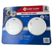 First Alert Safety Path Light Smoke Alarms 2 Pack 10 Year Battery P1210E