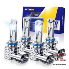 12x Super Bright LED Bulbs 9005 9006 - 6000K Cool White - 9005 9006