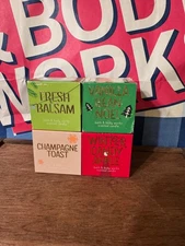 Bath & Body Works Christmas Holiday Mini Candle Set of 4 NEW