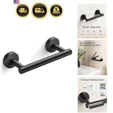 Toilet Paper Holder Wall Mount, Stainless Steel Rustproof Double Post Pivotin...