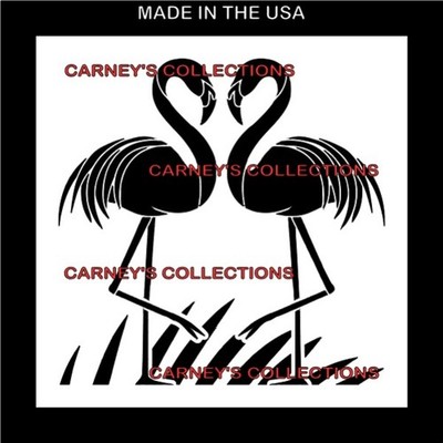 White Plastic Stencil - Flamingo (ROA104) (8'', 9'', 10'' or 11'')