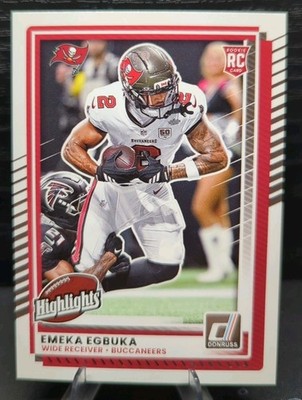 2025 Panini Donruss Emeka Egbuka Rookie Highlights (RC) Buccaneers #DRH-83