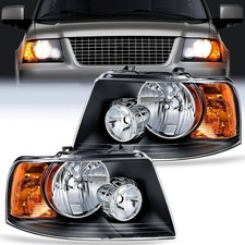 Headlight Assembly Compatible with 2003 2004 2005 2006 Ford Expedition Headlamps