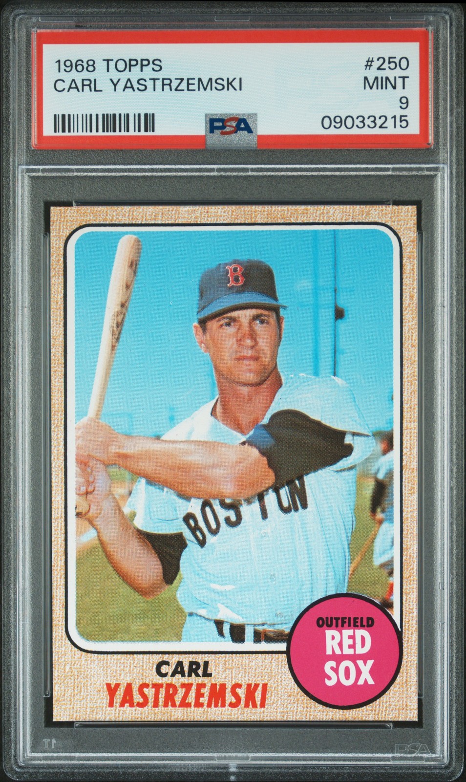1968 TOPPS #250 CARL YASTRZEMSKI PSA 9