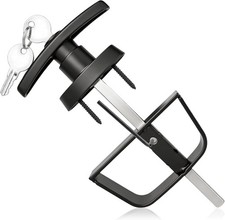 Shed Door T Handle Lock Kit with 2 Keys Stora...