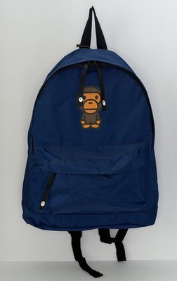 BAPE Baby Milo Backpack Navy 100% Authentic * A BATHING APE