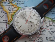 HEUER PRE-CARRERA 73323 VINTAGE CHRONOGRAPH 60ties - ACCIAIO INOX - CARICA MANUALE