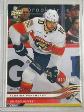 2025-26 Upper Deck Exclusives Base #322 A.J. Greer 41/100 - Florida Panthers