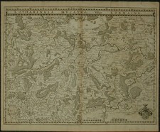 Lotharingie Ducat Carte En Cuivre Lothringen Sur Merian Environ 1650