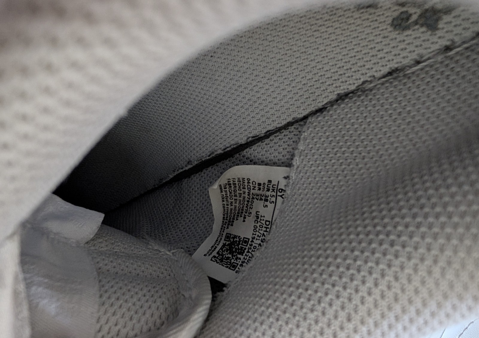 Nike Air Force Size 5.5 Uk In Very Good Condition image 8