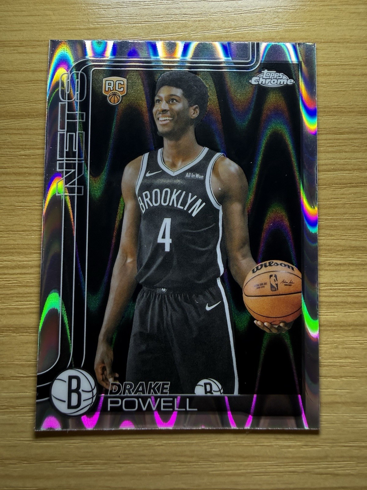 2025-26 Topps Chrome #272 Drake Powell RayWave Refractor