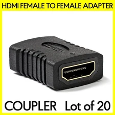 HDMI Female to Female Adapter Coupler Connector HDMI Cable Extender - Pack of 20