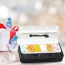 Pill Dispenser with Alarm, Daily Medicine Pill Organizer with up to 7 Alarms ...