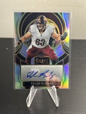 2025 Panini Select #SIP-TBZ Tyler Biadasz Select Signatures Prizm