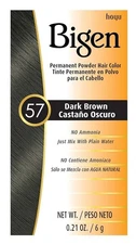 Bigen Permanent Powder Hair Color #57 Dark Brown, 0.21 oz