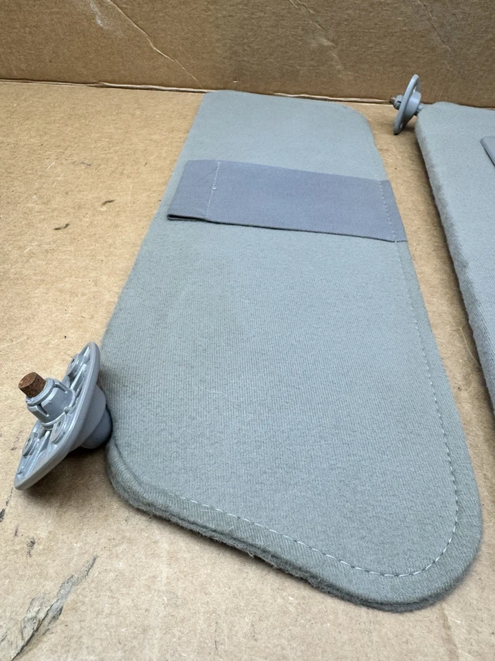 1988-1999 Chevrolet Silverado GMC Sierra грузовик комплект солнцезащитных козырьков x 2 серый ткани OEM - Изображение 3 из 4