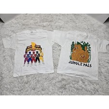 VTG Lot 80's Mighty Morphin Power Rangers M Shirt Iron On YOUTH Deadstock Jungle