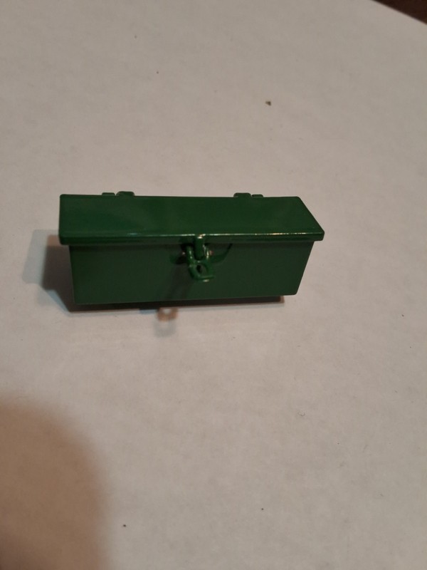 Miniature Green steel hobby Box Toggle Clasp 1 1/2 Long 1/2 Wide