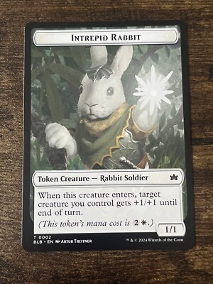 Intrepid Rabbit 0002 Token Bloomburrow BLB MTG Magic The Gathering