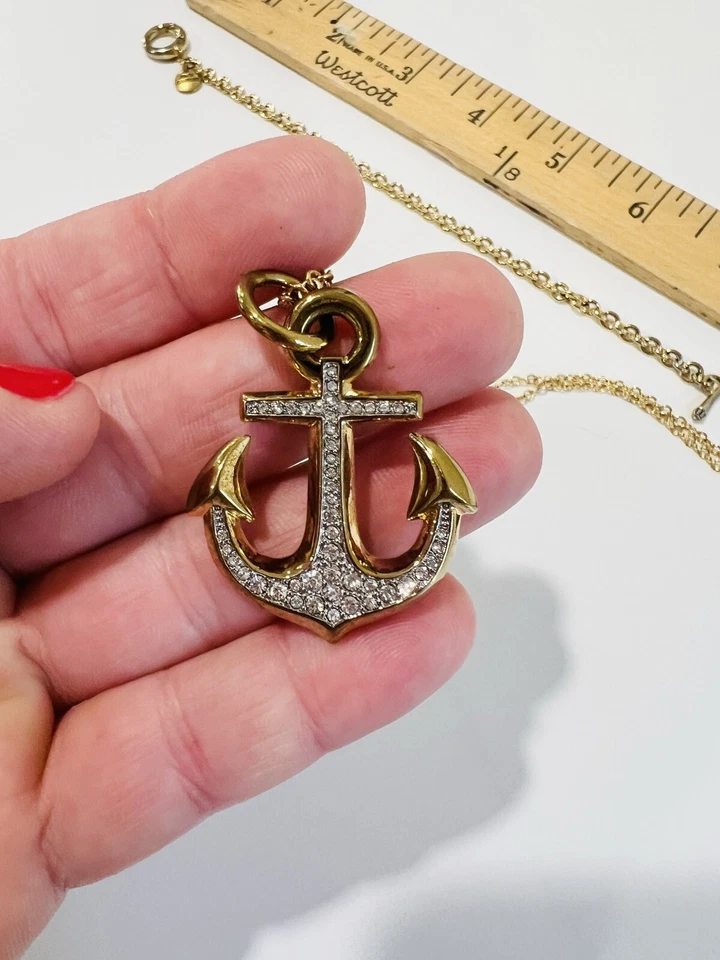 Juicy Couture Pave Ancla Collar y Dije Pulsera Conjunto Y2K Juicy Jewelry Foto 3 de 4