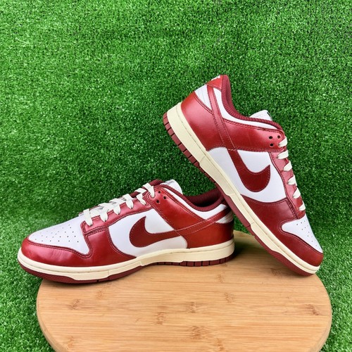 Nike Dunk Low PRM Vintage Team Red Women's Size 10 Men's Size 8.5 FJ4555-100 - Picture 10 of 12