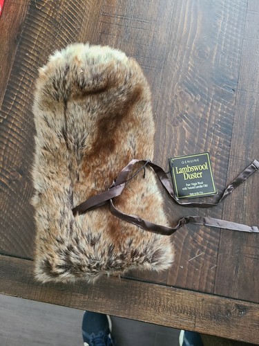 NWT Vintage Texas Feathers Inc Genuine Lambswool Duster