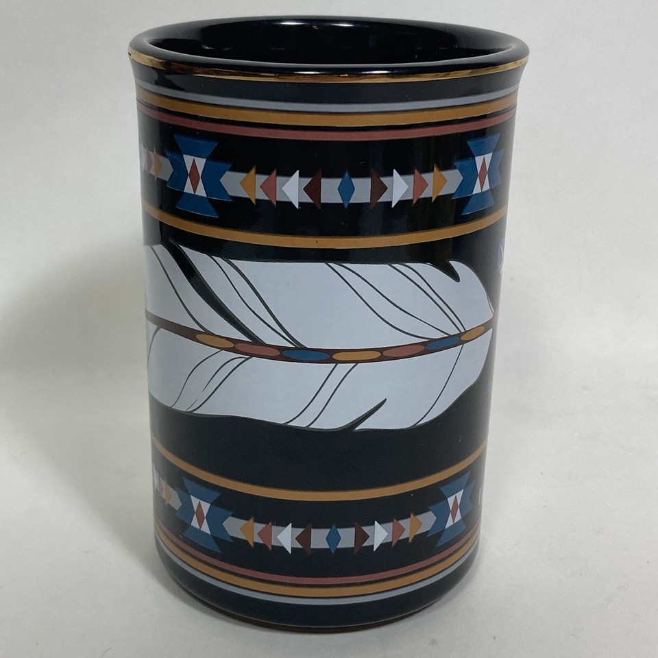 Saint Labre Indian School 2017 Friends Society Coffee Mug Feather Black ...