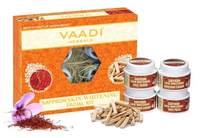Vaadi Herbals Facial Kit - Saffron-sandal Facial Kit with Sandalwood Oil Lemo...