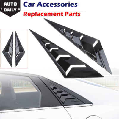 Black Side Vent Window Scoop Louver Cover Trim For Hyundai Elantra 2021-2022