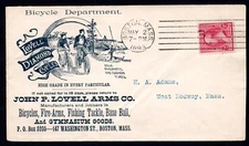 US 1893 MANUFACTURER OF FIREARMS JOHN P. LOVELL ARMS CO. ADVERTISING CONVERTIBLE