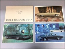 1964 Dodge 880 Vintage Dealer Original Car Sales Brochure Catalog