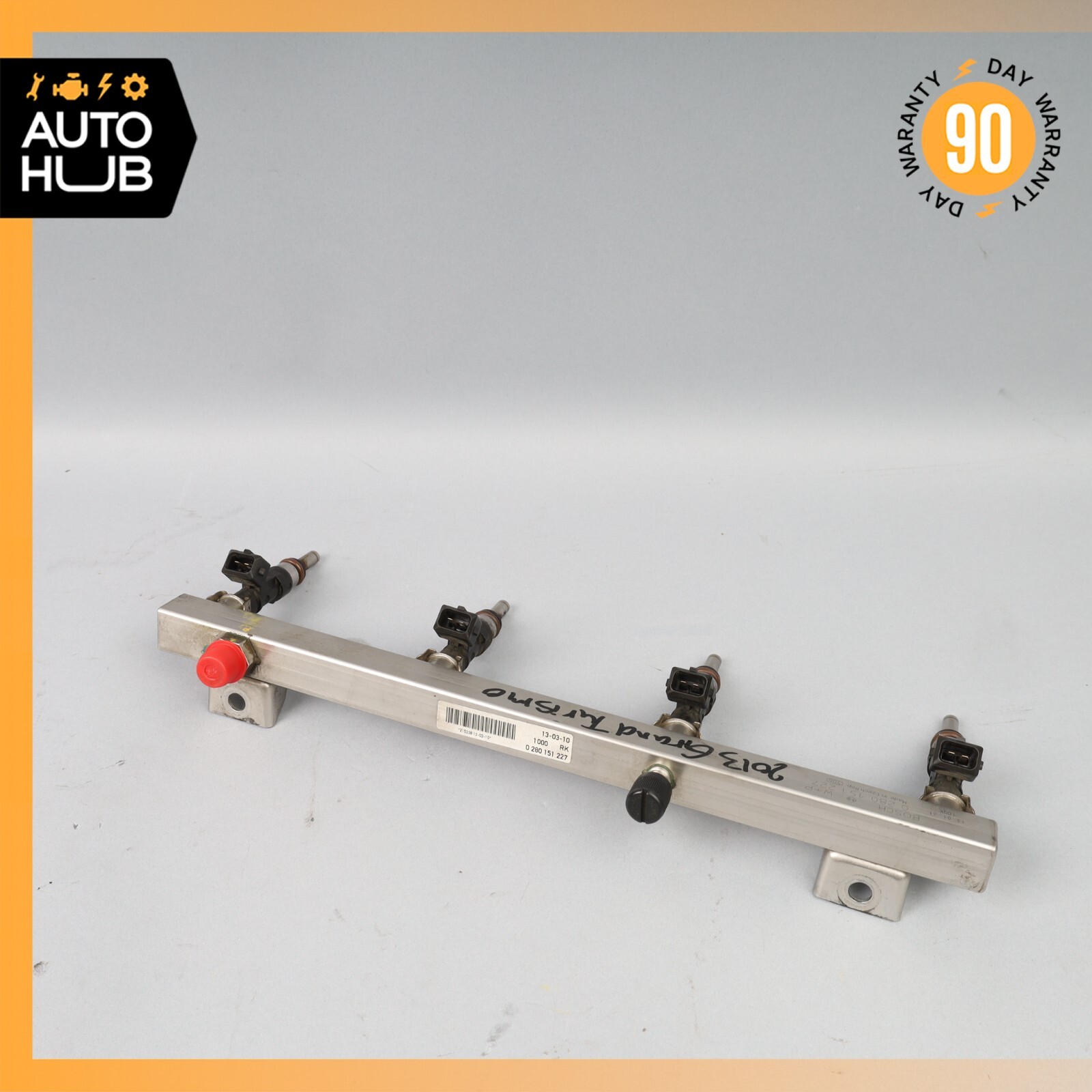 Maserati GranTurismo M145 Fuel Injection Rail Line w/ Injectors Right Side OEM