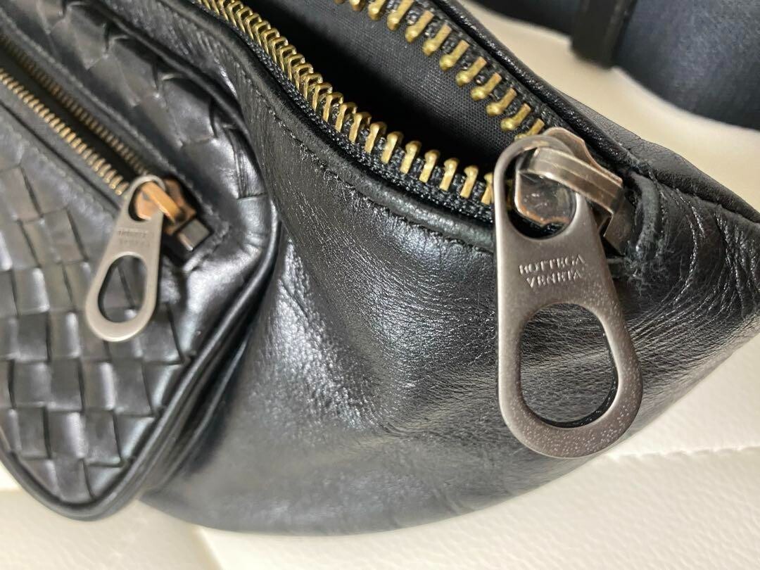 バッグ BOTTEGA VENETA Body bag Intrecciato y2k BOTTEGA VENETA Intrecciato Belt Body Bag Backpack color Black