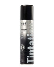 KISS TINTATION TEMPORARY HAIR COLOR SPRAY 2.82OZ ROOT TOUCH GREY COVER UP -Black
