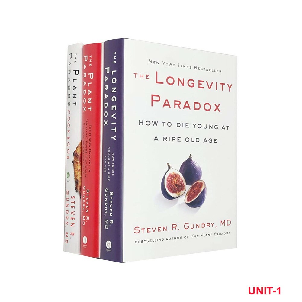 Steven Gundry 3 Books Collection Set The Plant Paradox & THE LONGEVITY PARADOX