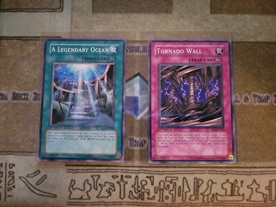 YUGIOH TCG A LEGENDARY OCEAN + TORNADO WALL SD4 COMMON 1ST EDITION NM