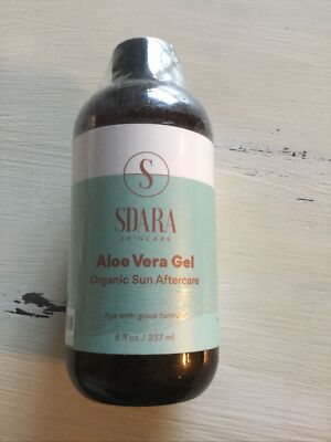 aloe vera gel sdara organic sun aftercare for different skin types 8 fl. oz. 