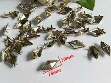 Pkg of 20 DIAMOND 11/16" 18 x 10mm Metal 4-Spike Studs 1031 Spikes are 1/8"
