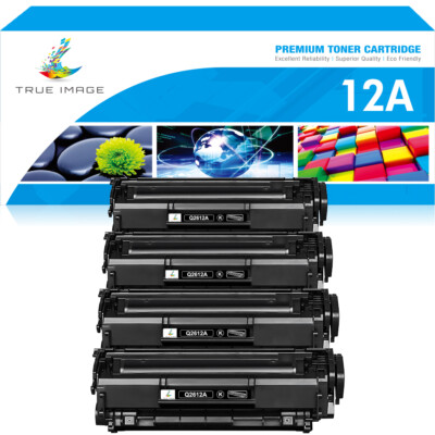 4PK Q2612A 12A Toner Compatible with HP LaserJet 1010 1012 1018 1020 1022nw 3015