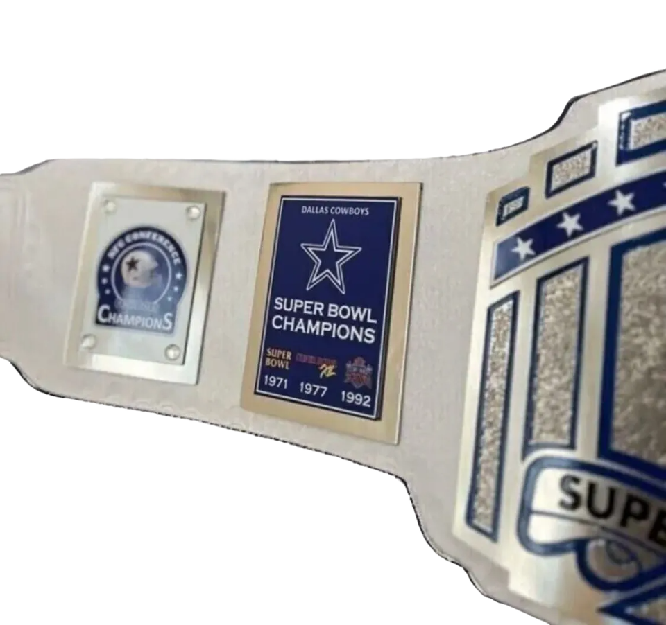 New Cowboy Dallas Championship NFL Wrestling Title Adult size 2mm Brass