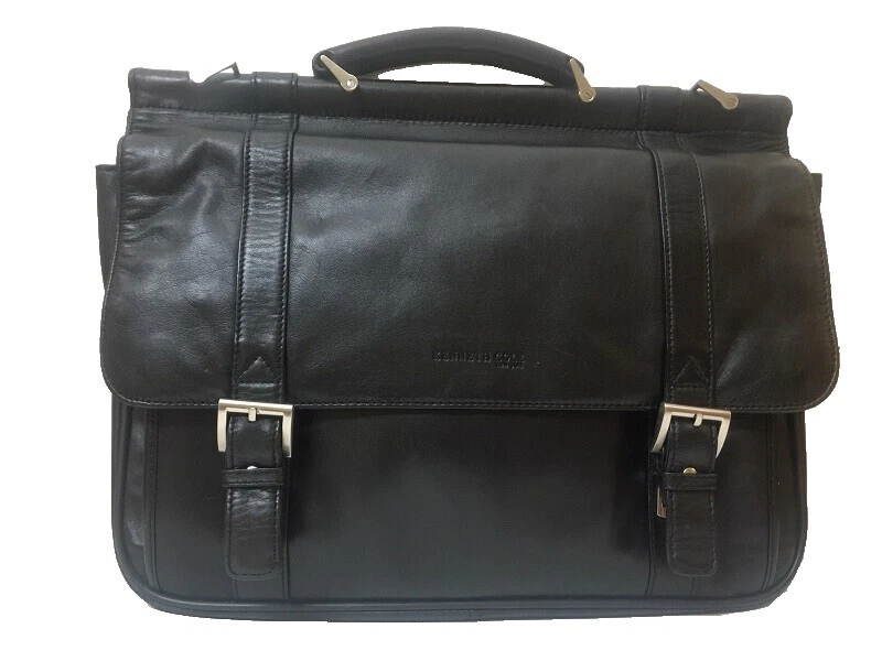 Kenneth Cole Masculina de Couro, bolsas para Notebooks
