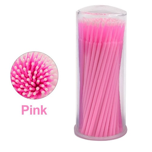100Pcs Cotton Buds Disposable Ergonomic Design Eyelash Extension Micro Swab Mini - Picture 6 of 37