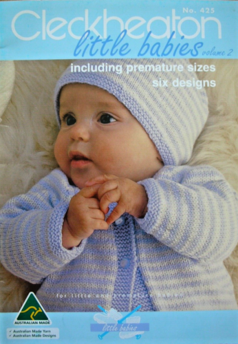 Cleckheaton Knitting Pattern Book- LITTLE BABIES Vol:2 - 6 designs inc Premature - Picture 1 of 2